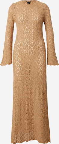 Robes en maille Monki en beige : devant