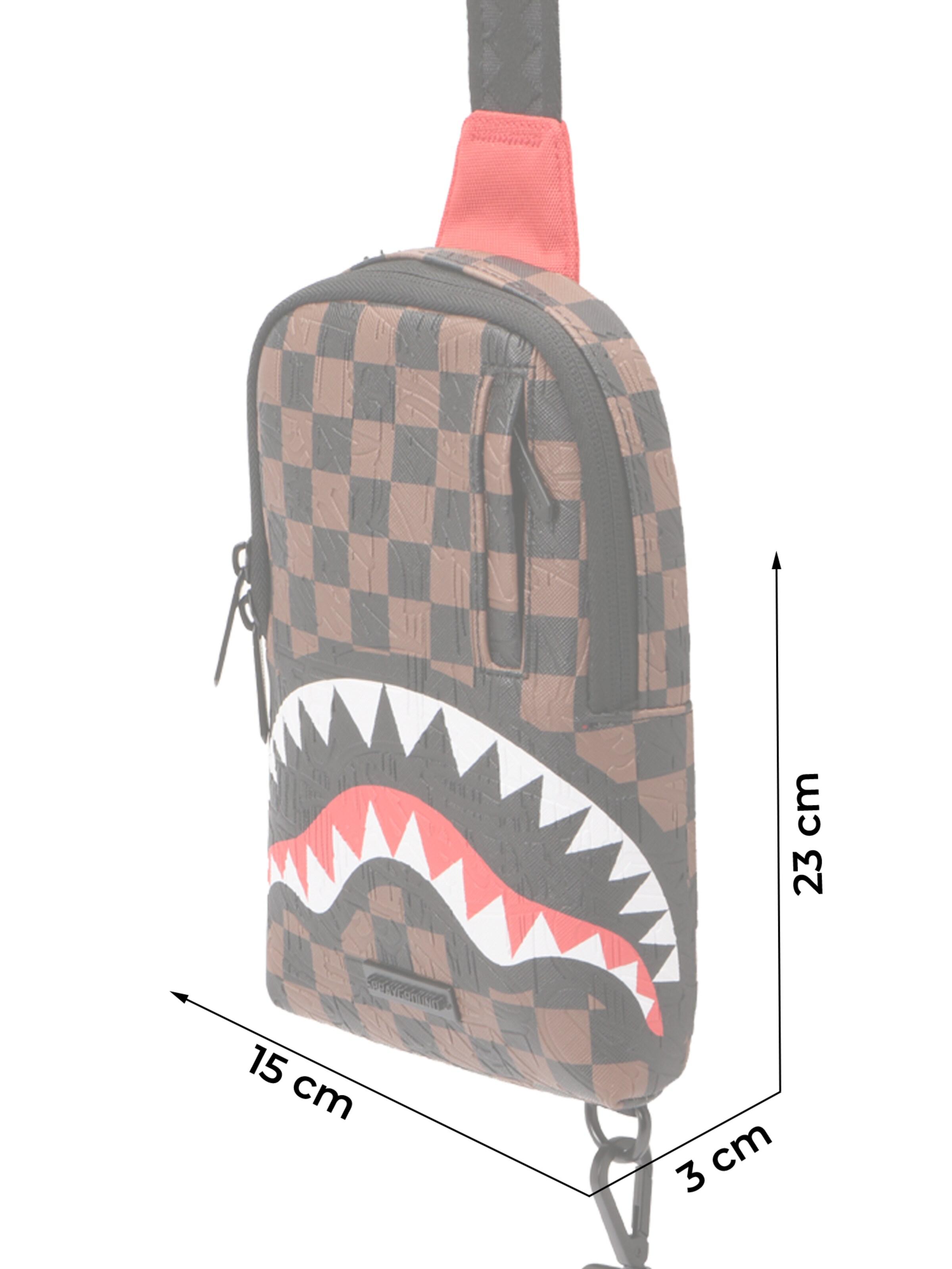 Sprayground Crossbody bag 'CHECK 2 EMBOSS' in Brown
