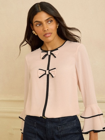 love & roses Blouse in Roze