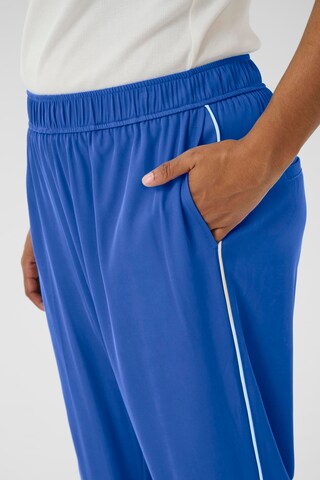 KAFFE CURVE Loose fit Trousers in Blue