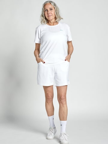SPORTKIND Funktionsshirt 'Loose Fit Kurzarm'‌‌‌‌‌‌‌ in Weiß: Vorderseite