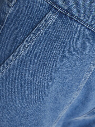 Bershka Wide leg Cargo jeans in Blue