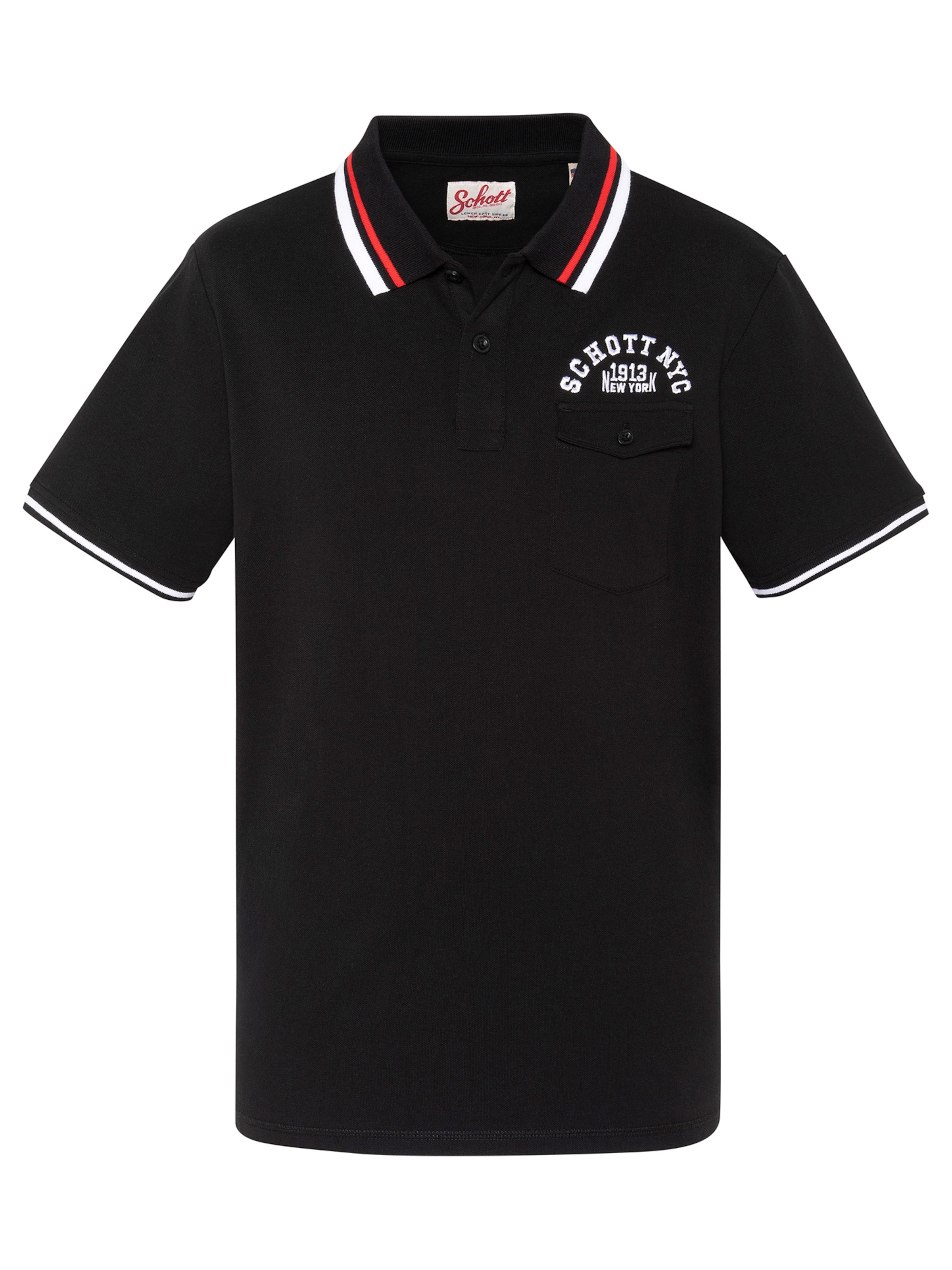 Schott NYC Shirt in Black: front