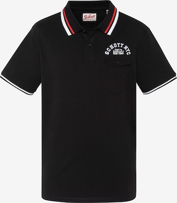Schott NYC Shirt in Schwarz: Vorderseite