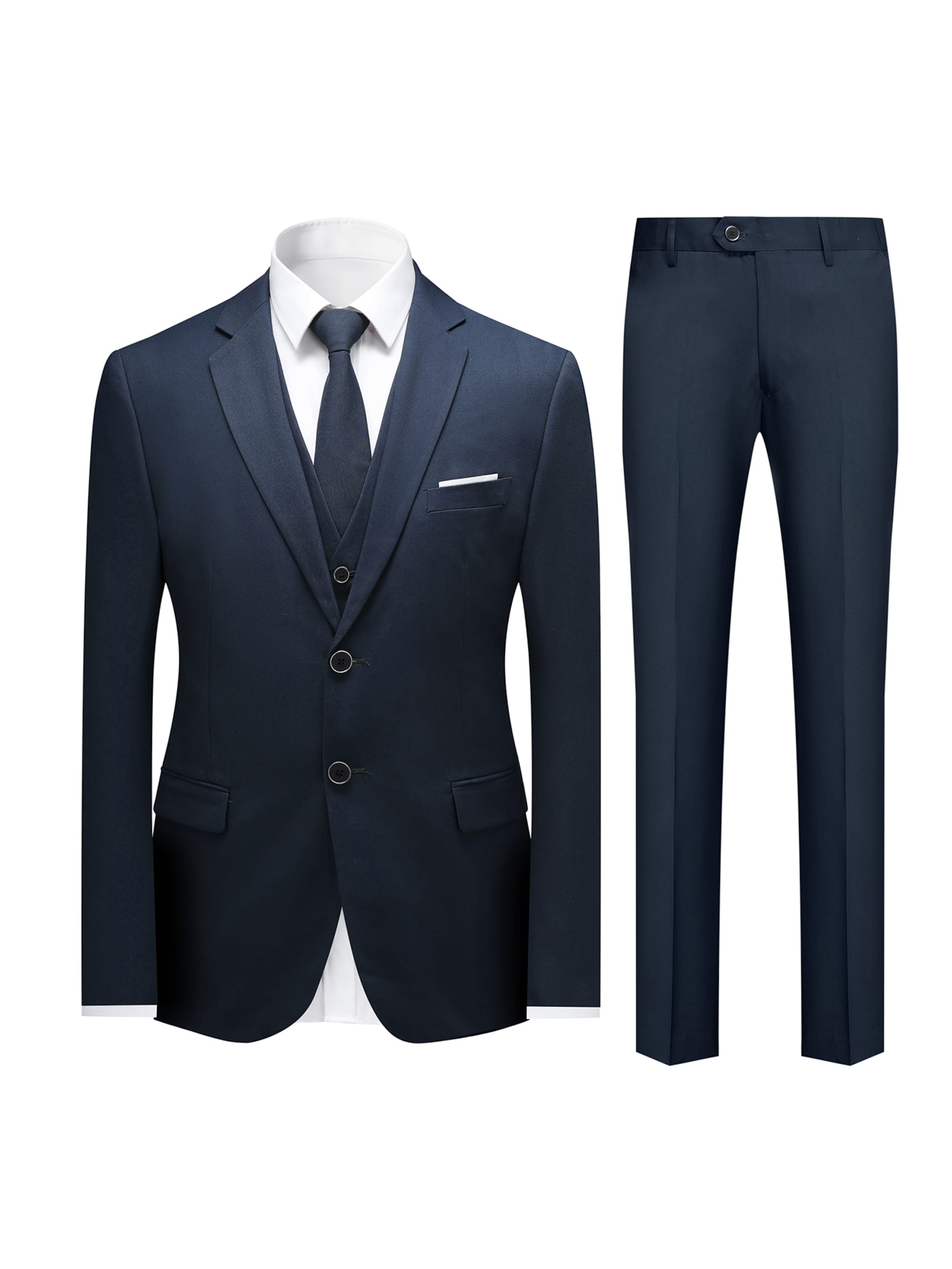 Youthup Slimfit Anzug in Blau: Vorderseite