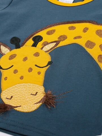 Fred's World by GREEN COTTON Koszulka 'Hello Giraffe' w kolorze niebieski