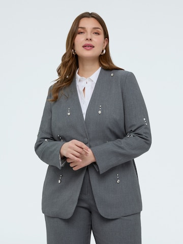 Fiorella Rubino Blazers in Grijs: voorkant