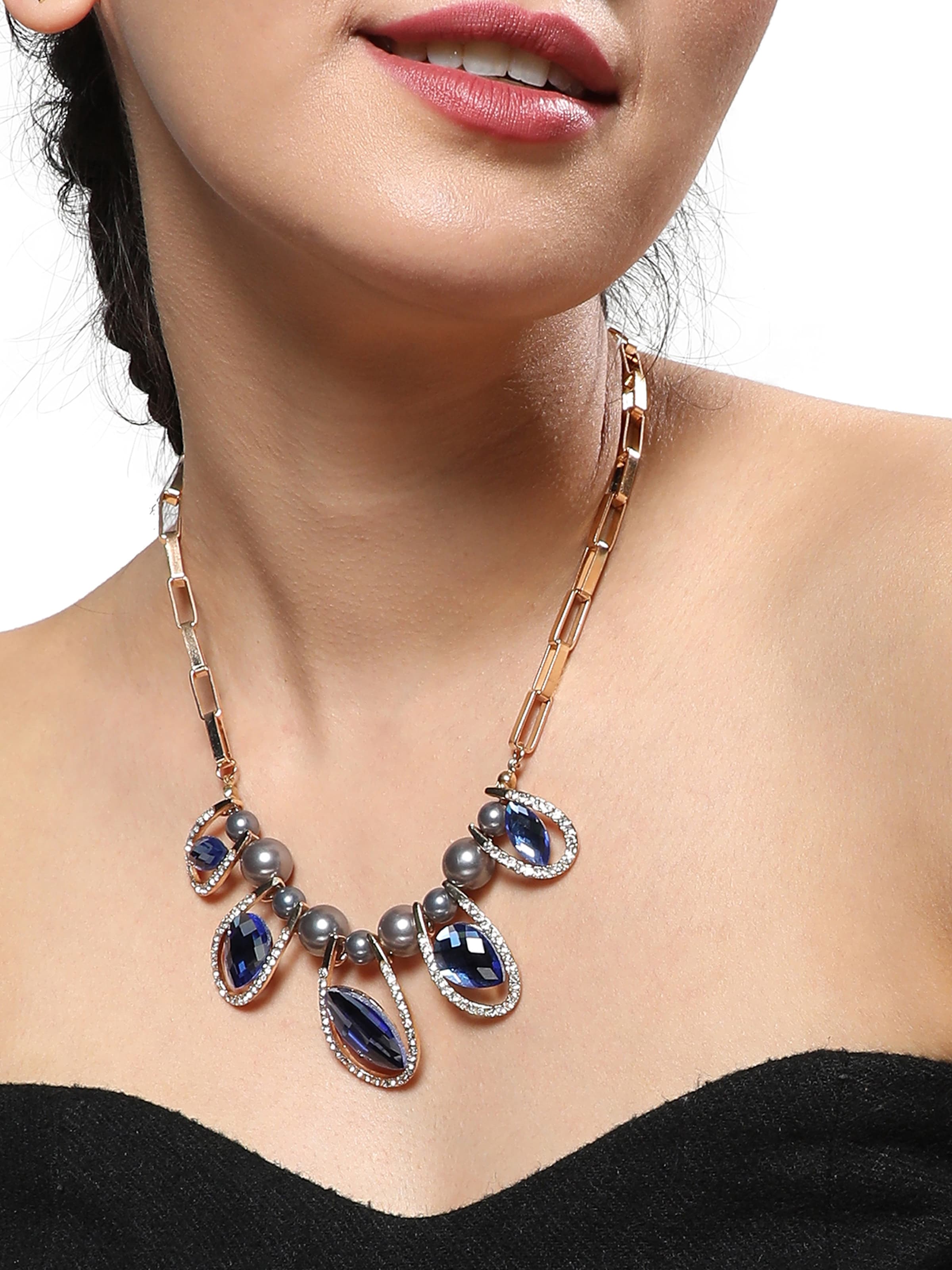 SOHI Lánc ' Priynka ' - kék: elől