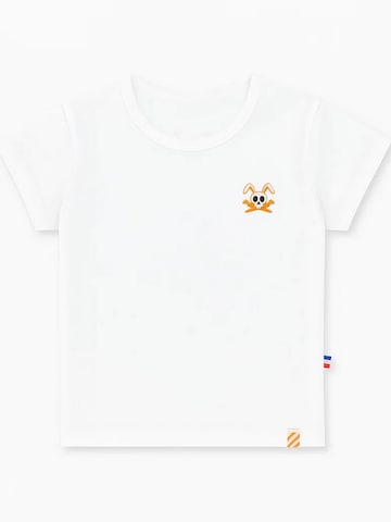 T-Shirt PAPATE en blanc : devant