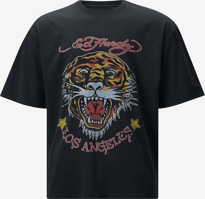 Ed Hardy Paita 'La-Tiger' värissä keltainen / kirsikanpunainen / musta / valkoinen, Tuotenäkymä