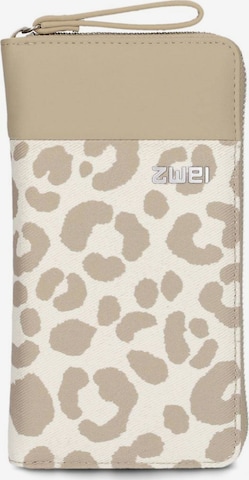 ZWEI Wallet 'Eva' in Beige: front