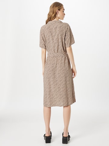 PIECES Shirt Dress 'Olivia' in Brown