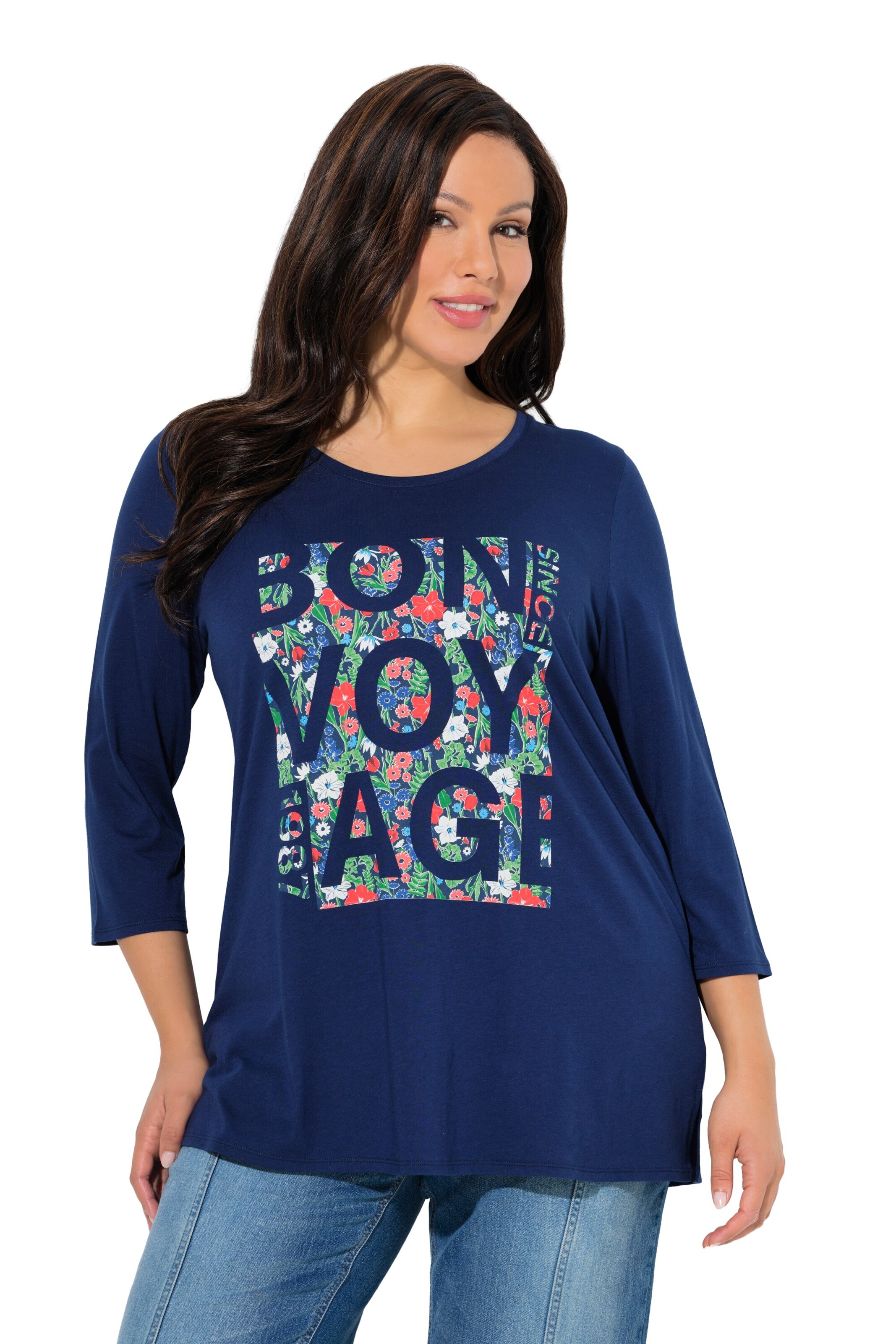 Ulla Popken Shirt in Blau: Vorderseite