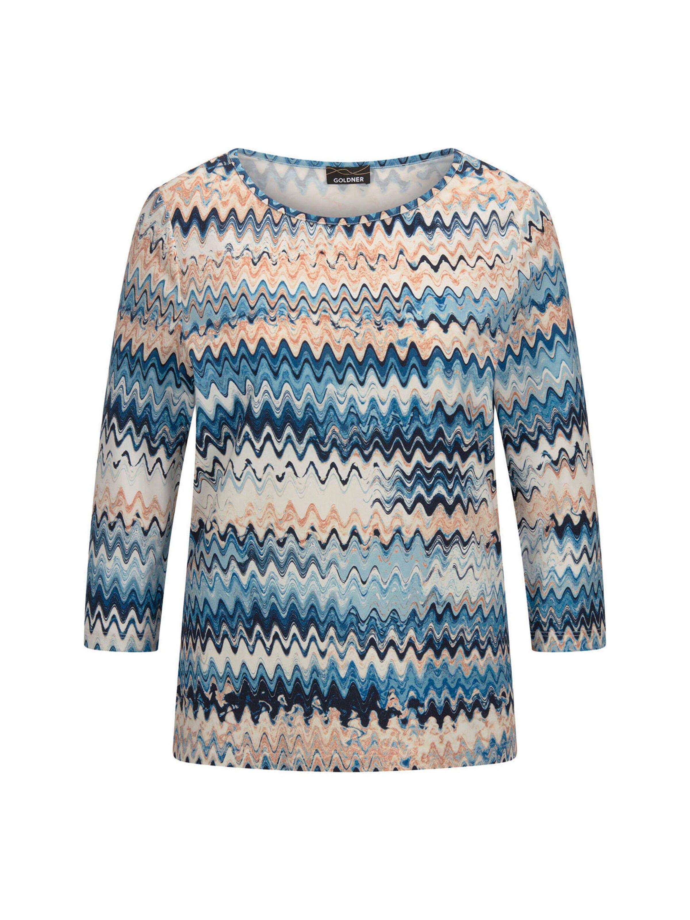 T-shirt Goldner en bleu : devant