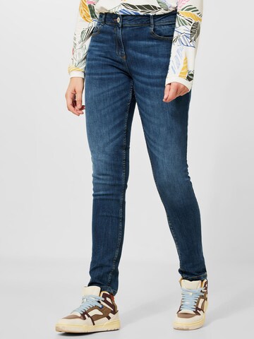 CECIL Slimfit Jeans 'Toronto' in Blauw: voorkant