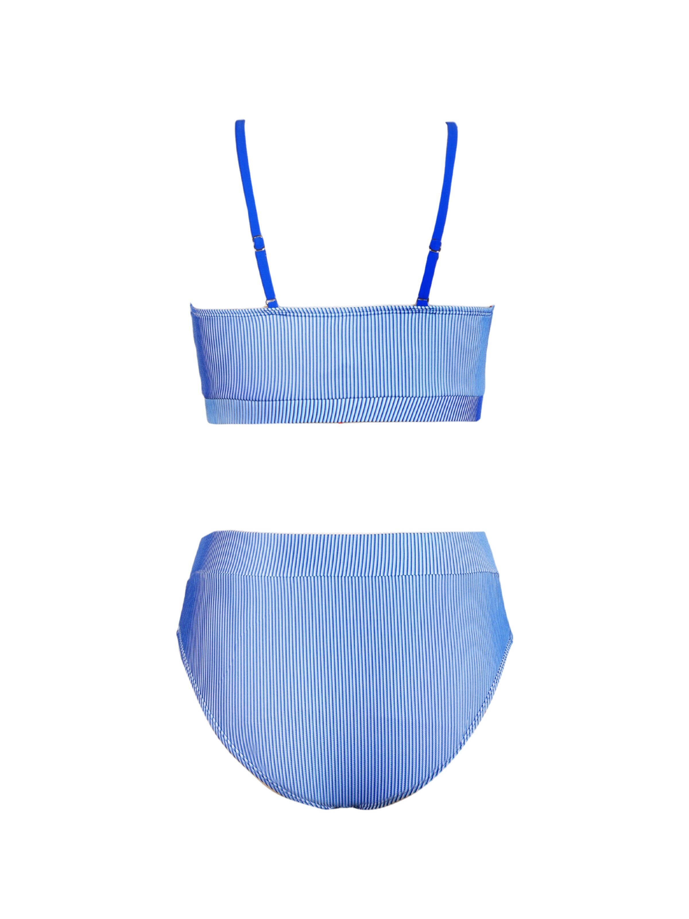Cupshe Bralette Bikini 'High waist' in Blue