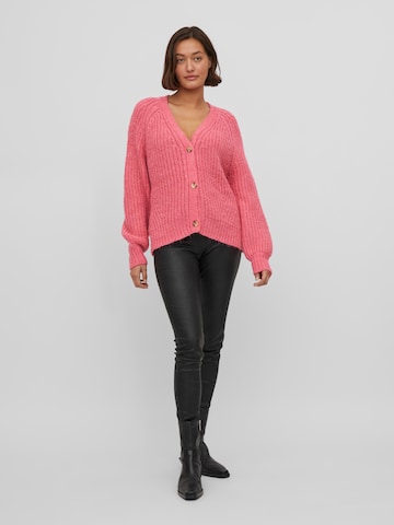 VILA Knit Cardigan 'Suba' in Pink