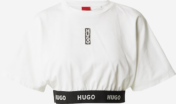 HUGO - Camisa 'Dalexi' em branco: frente