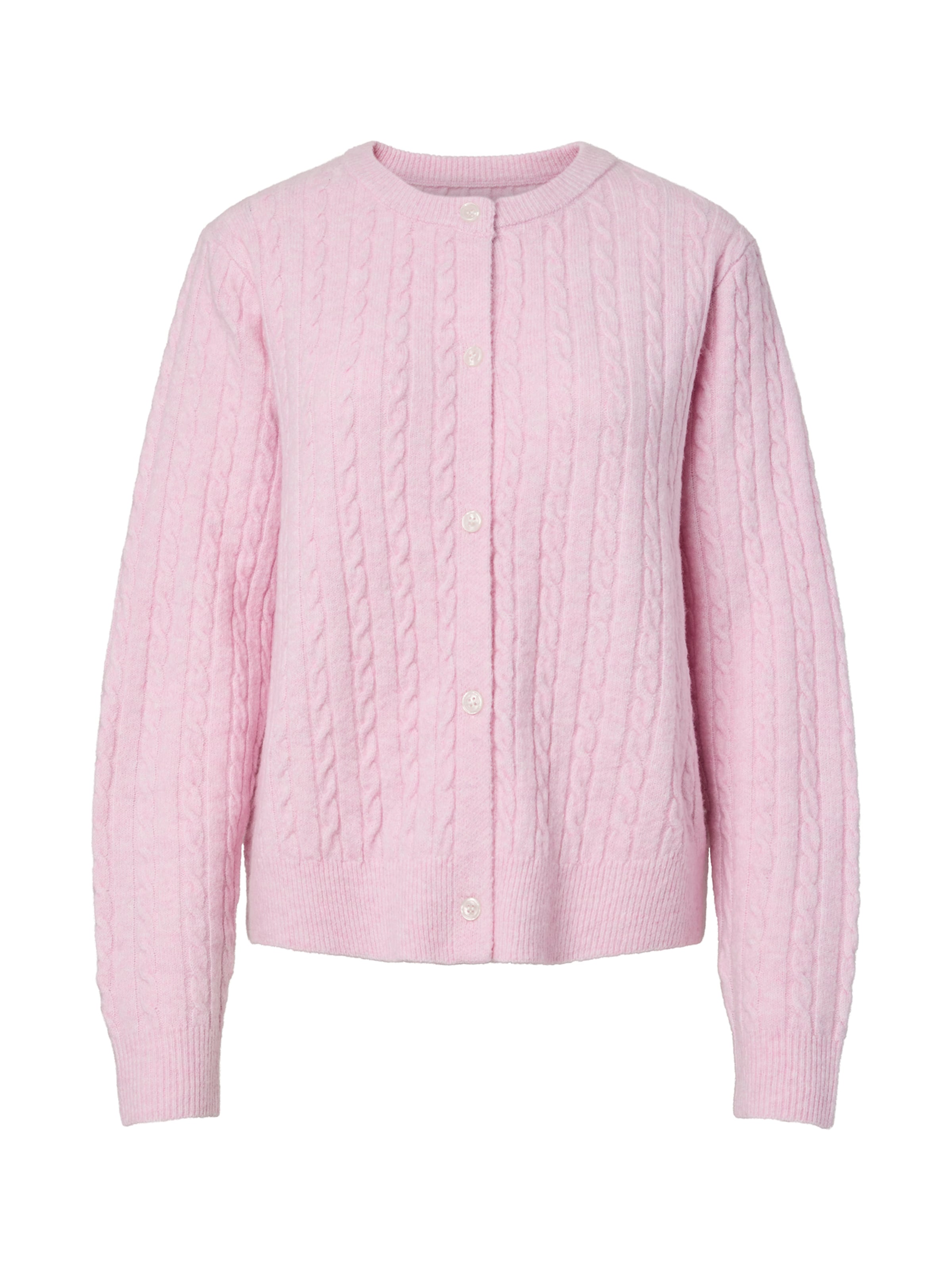 PIECES Strickjacke 'PCSILLY' in Pink: Vorderseite