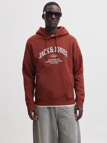 Felpa 'JJEDenver' di JACK & JONES in rosso: frontale