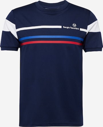 T-Shirt fonctionnel 'PLUG' Sergio Tacchini en bleu : devant