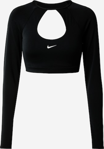 NIKE Functioneel shirt in Zwart: voorkant