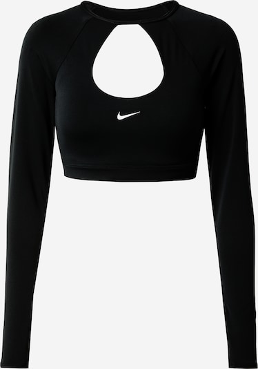 NIKE Tehnička sportska majica u crna / bijela, Pregled proizvoda