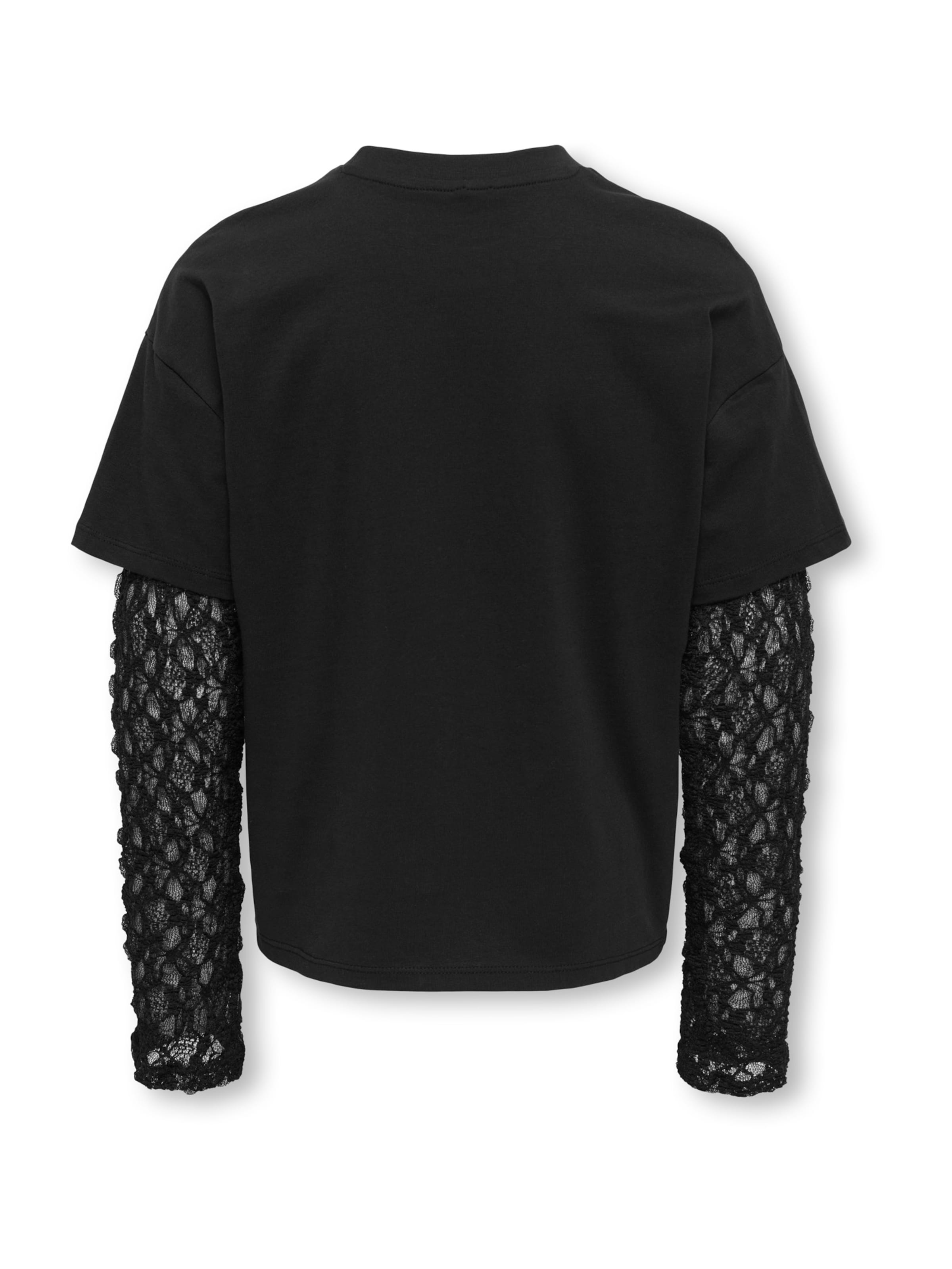 Tricou 'KOGLIA' de la ONLY GIRLS pe negru