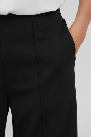 Wide Leg Pantalon 'KATE' ICHI en noir
