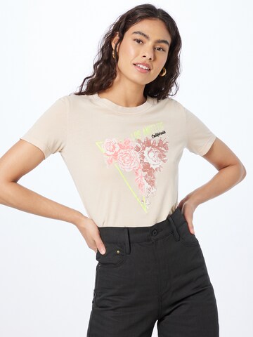 GUESS T-Shirt 'COSTELIA' in Beige: predná strana