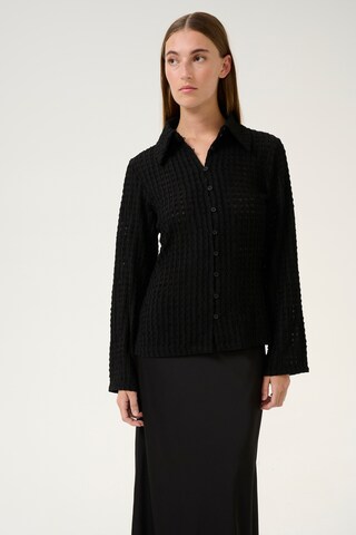 KAREN BY SIMONSEN Gebreid vest 'Tekla' in Zwart: voorkant