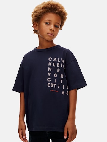 T-Shirt Calvin Klein Kids en bleu
