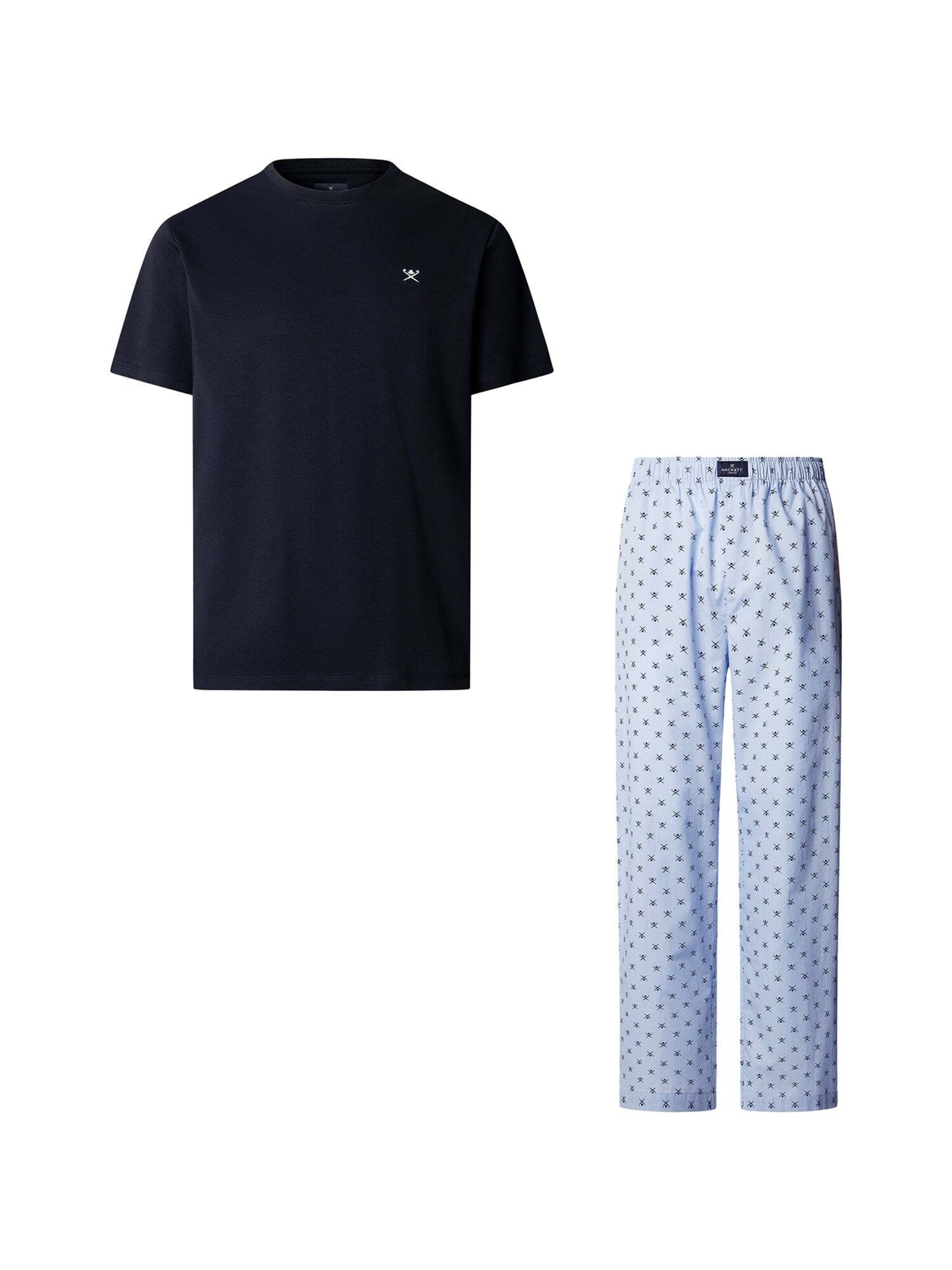 Pigiama lungo di Hackett London in blu: frontale