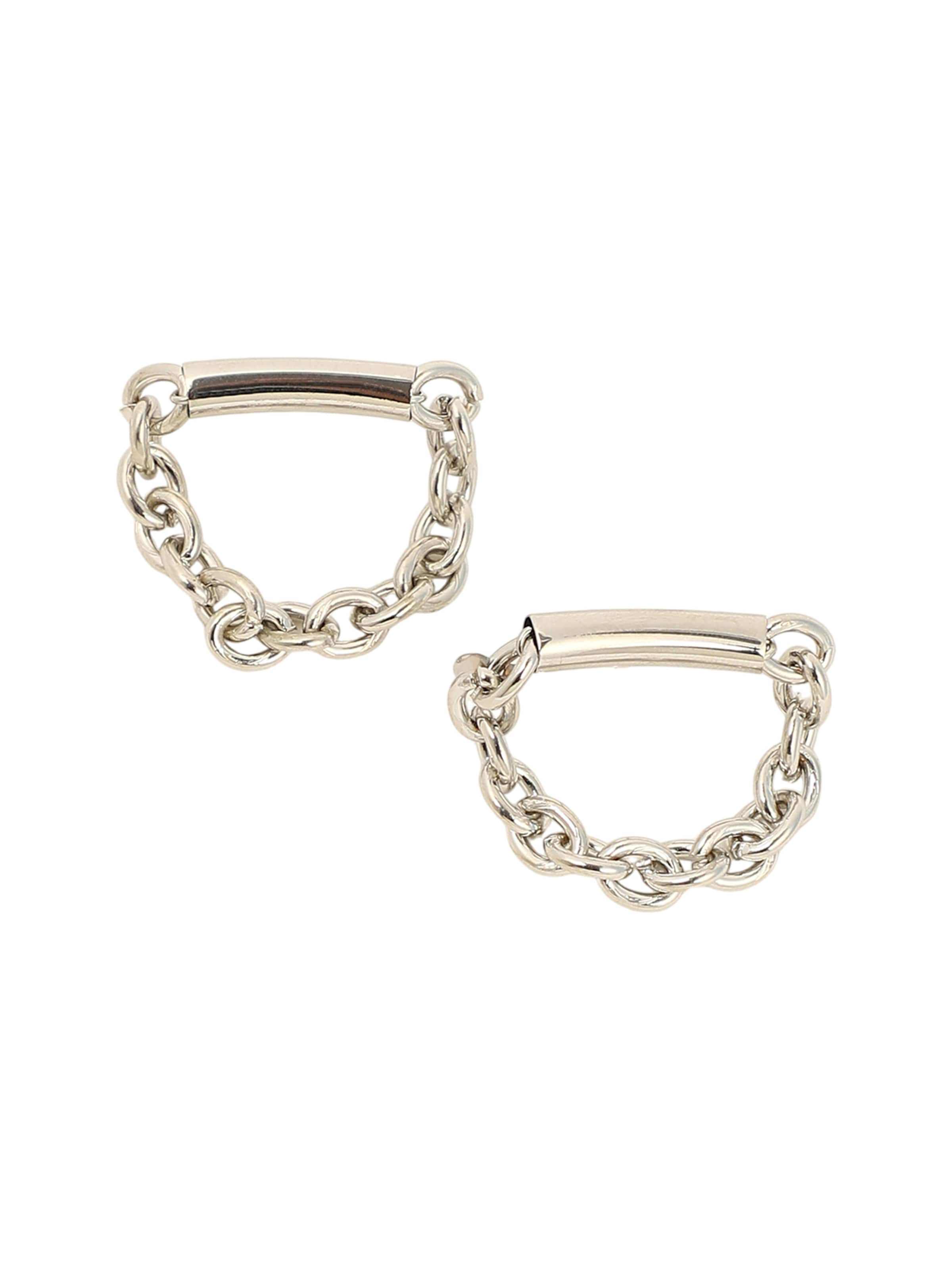 SOHI Uhani 'Pauletta' | srebrna barva: sprednja stran