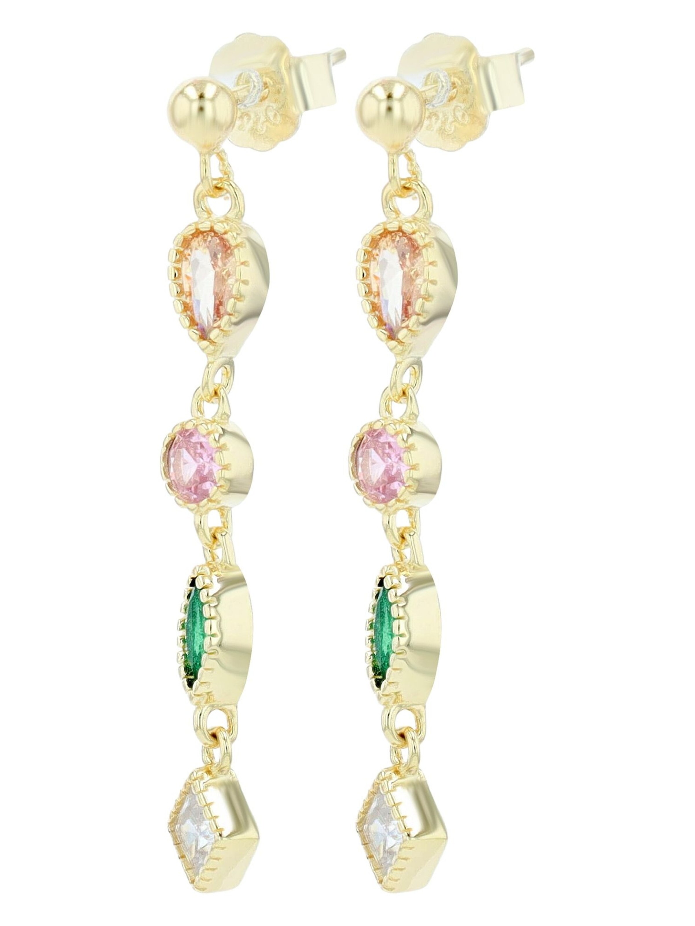 Akzent Earrings 'Vada, 925 Sterlingsilber, langlebig' in Gold