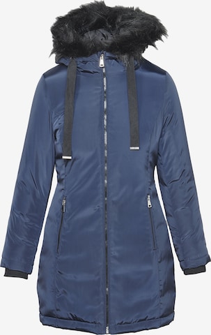 Manteau d’hiver KOROSHI en bleu : devant