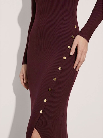 Robes en maille MADELEINE en rouge