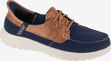 SKECHERS Slip-Ons in Blue: front