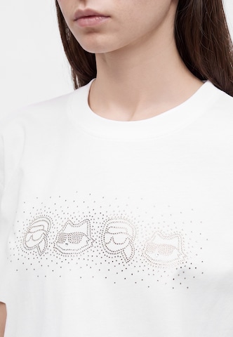 Karl Lagerfeld - Camiseta 'IKON' en blanco
