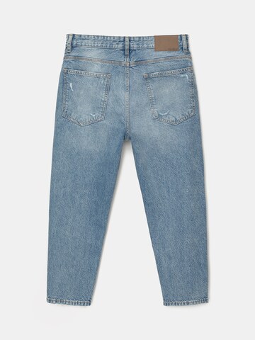 Pull&Bear Loosefit Jeans in Blauw