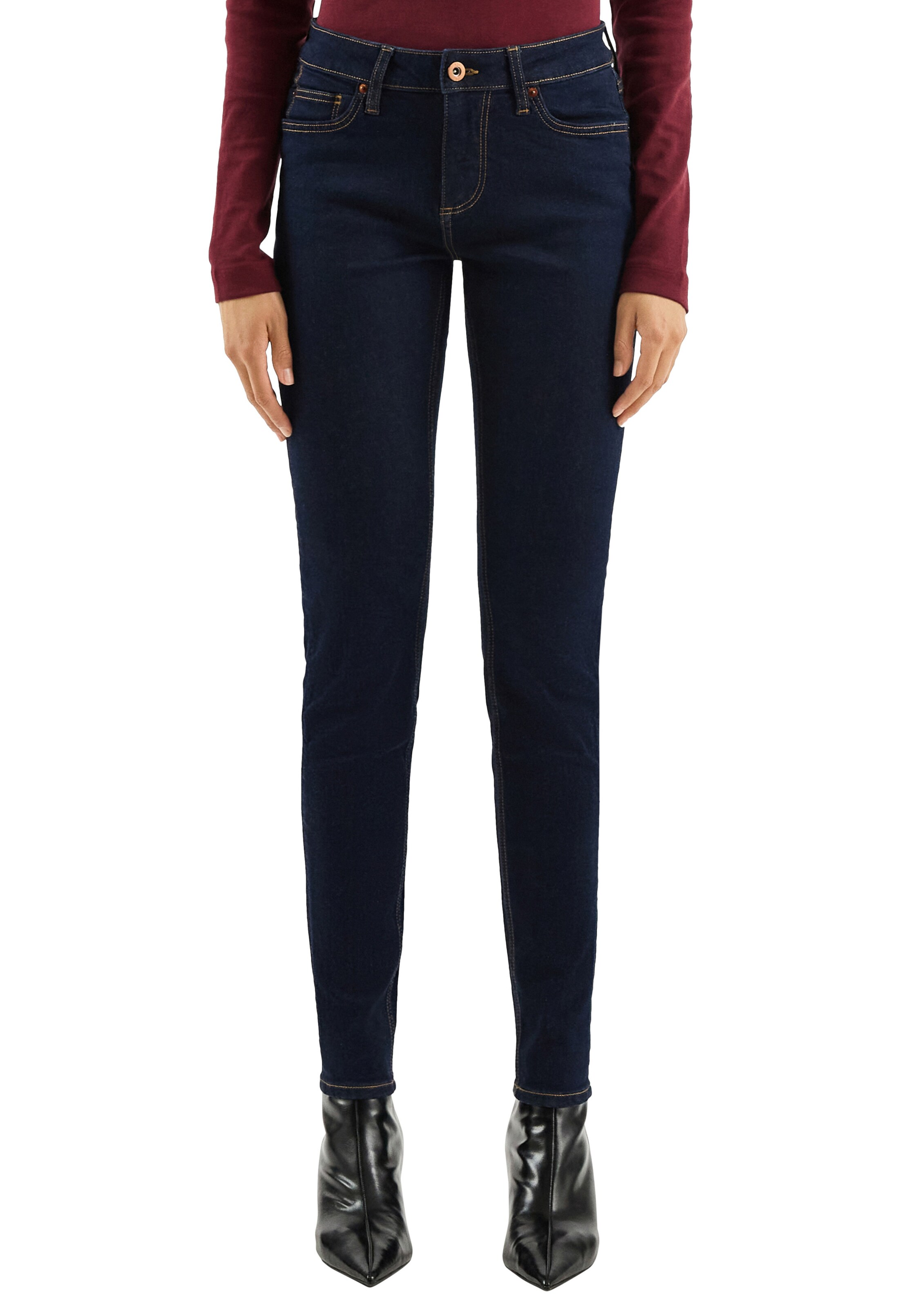 Skinny Jean 'Sadie' QS en bleu : devant