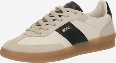 BOSS Niske tenisice u bež / ecru/prljavo bijela / crna, Pregled proizvoda