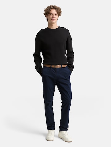 TOM TAILOR DENIM Слим Брюки-чинос в Синий: спереди