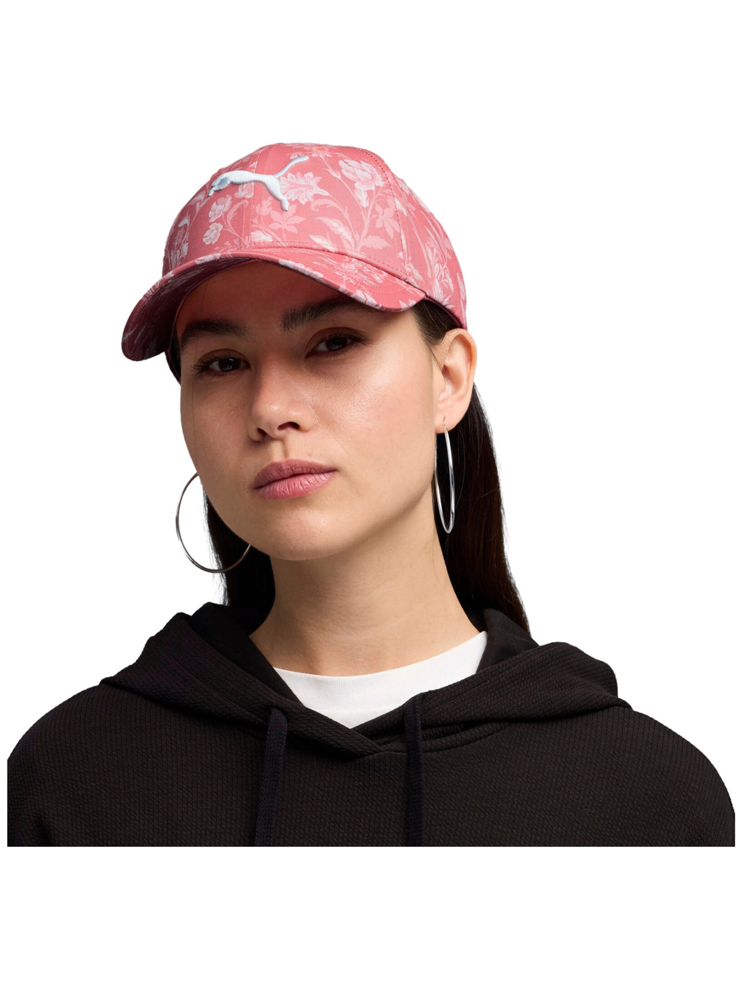 PUMA Sportpet 'Puma Ess Elevated Aop Bb Cap' in 54-64 in de kleur Pink, Productweergave