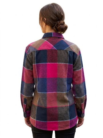 Radwa Blouse 'Comfy Heavyweight Flannel Shirt' in Red