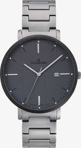 DUGENA Analog Watch in Silver: front