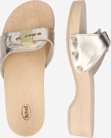 Scholl Iconic Pantofle 'PESCURA' – stříbrná