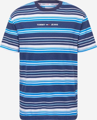 Tommy Jeans Majica u akvamarin / svijetloplava / tamno plava / bijela, Pregled proizvoda