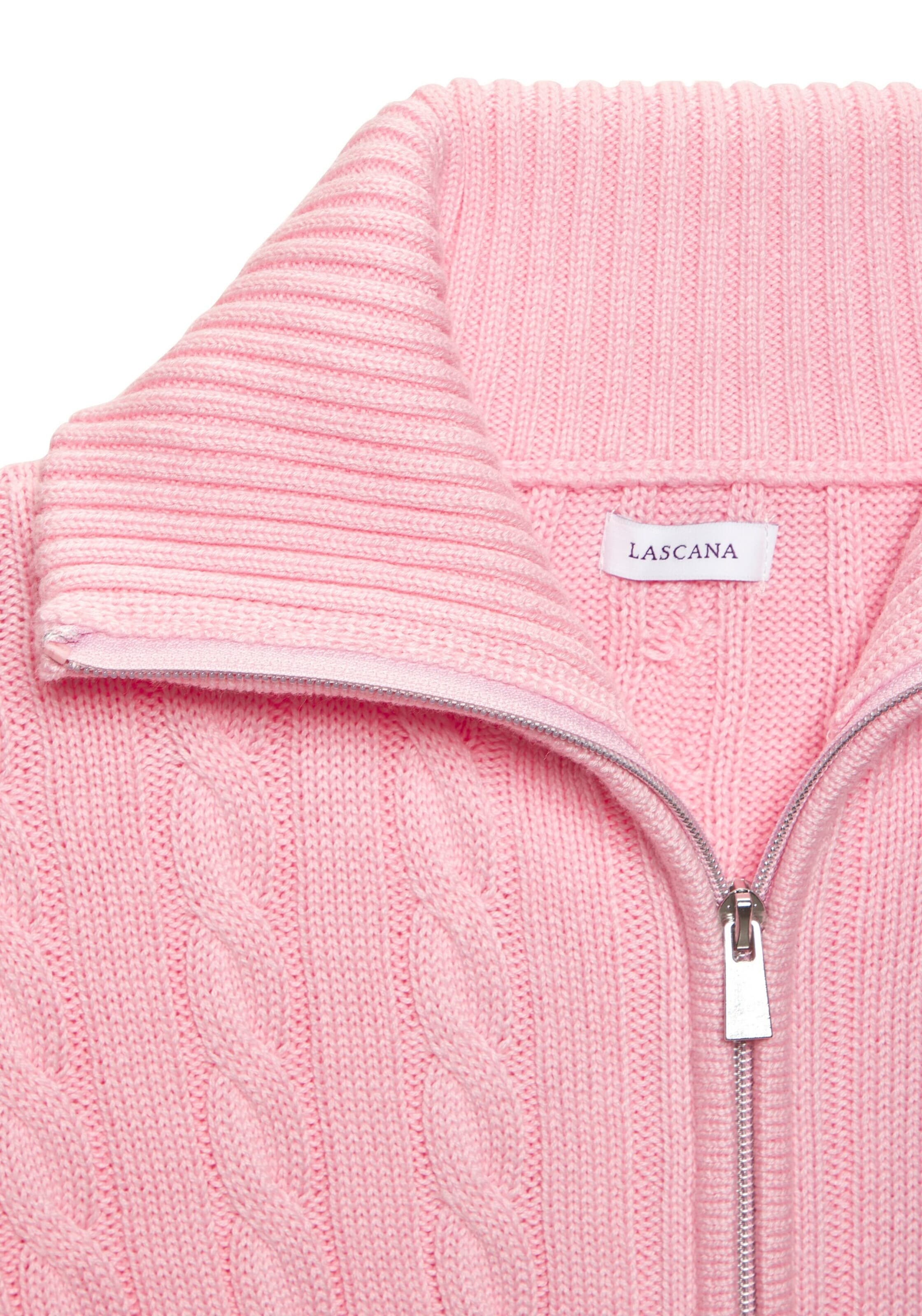 LASCANA Knit Cardigan in Pink