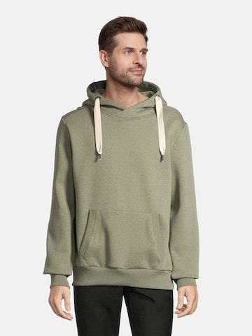 Sweat-shirt 'HEFF' salzhaut en vert : devant
